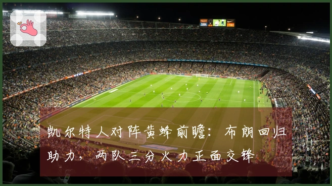 凯尔特人对阵黄蜂前瞻：布朗回归助力，两队三分火力正面交锋